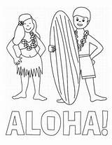 Hula Coloring Pages sketch template