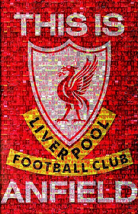 Liverpool FC poster This is Anfield poster illustrated art | Etsy