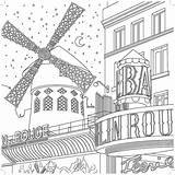 Moulin Rouge In Paris Coloring Page  Download Print Or Color Online sketch template