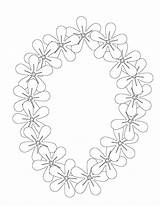 Lei Day Wreath coloring Page  Download Print Or Color Online For Free sketch template