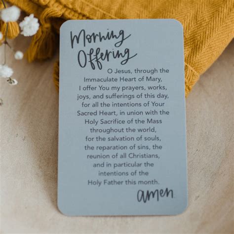 Morning Offering Prayer Card – Crossroads Collective