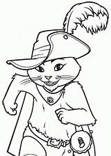 Puss In Boots Coloring Page  Coloring Home sketch template