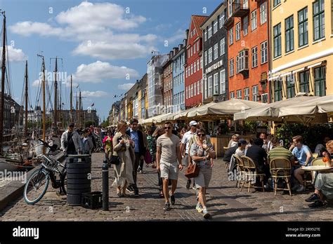 COPENHAGEN: The popular tourist area, the wharf of Nyhavn, seen on June ...