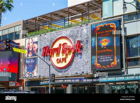 Hard Rock Cafe in Hollywood Los Angeles - LOS ANGELES - CALIFORNIA Stock Photo - Alamy