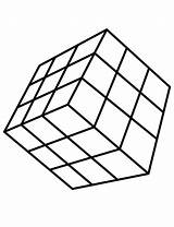 Simple Rubik’s Cube coloring Page  Download Print Or Color Online For sketch template