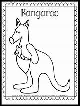Kangaroo Coloring Page {FREE PRINTABLE}  The Art Kit sketch template