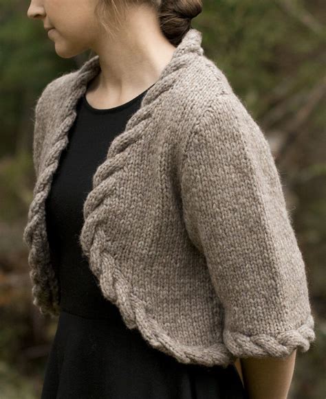 Shrug and Bolero Knitting Patterns | Shrug knitting pattern, Quick ...