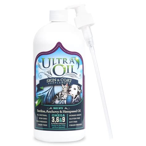 Ultra Oil Skin and Coat Supplement For Dogs and Cats – UltraOil for Pets