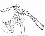 Denji From Chainsaw Man Coloring Pages Free Printable  Vrogueco sketch template