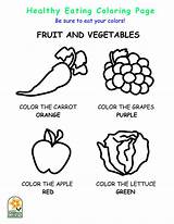 Eating Healthy Foods Coloring Pages sketch template