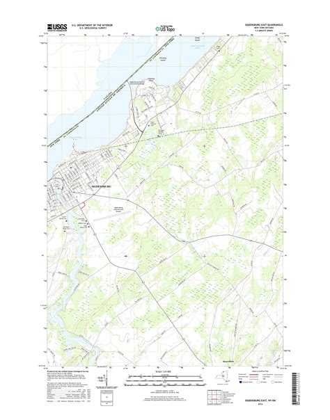 MyTopo Ogdensburg East, New York USGS Quad Topo Map