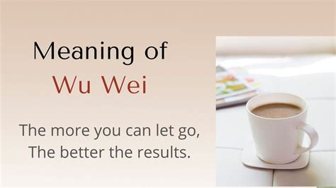 meaning of wu wei - It is more than doing nothing - YouTube