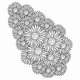 Blooming Sunflower Coloring Page Free Printable Fall Flowers sketch template