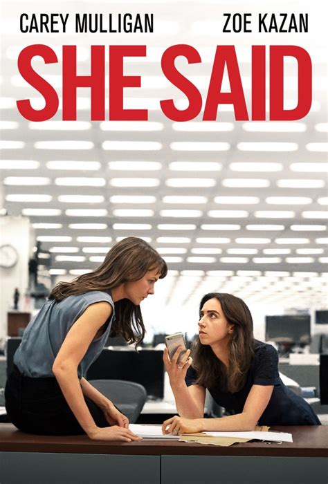 She Said Poster | Own it on Digital, Blu-ray & DVD