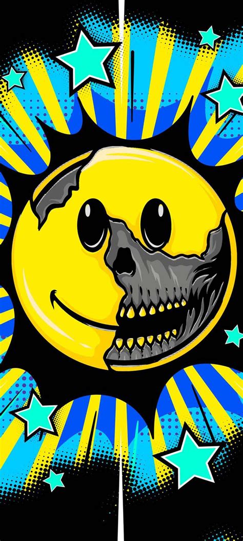 Smiley Skull Emoji IPhone Wallpaper HD - IPhone Wallpapers : iPhone ...