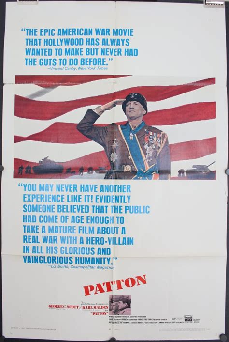 PATTON, Original American WWII Vintage Movie Poster - Original Vintage Movie Posters