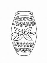 Vase Coloring Pages To Download And Print For Free sketch template