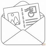 Postcard Coloring Page Free Printable  Home sketch template