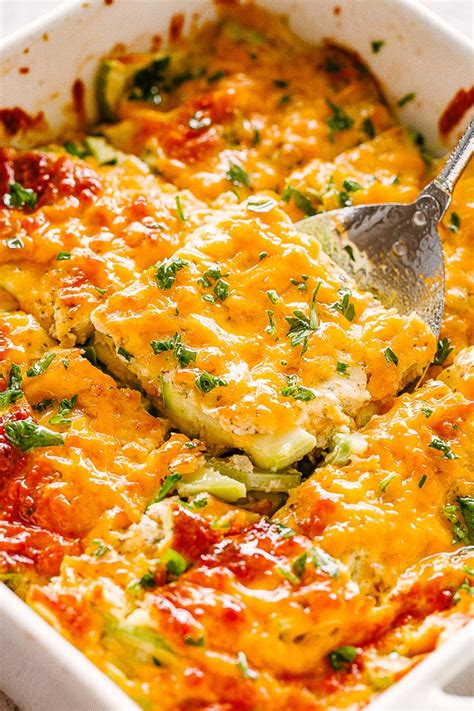 Cheesy Zucchini Casserole (Low Carb & Keto-Friendly) | Deb | Copy Me That