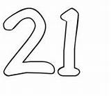Coloring Number 21 Pages sketch template