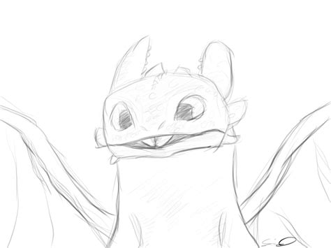 Toothless Sketch by Jt3w on DeviantArt