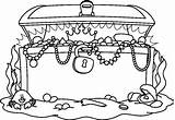 Coloring Pages Of Treasure Chest  Free Printable sketch template