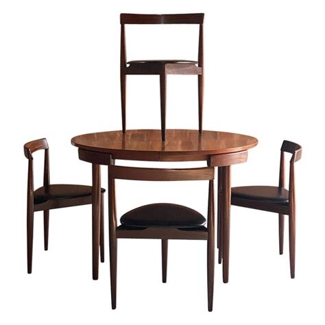 Hans Olsen Dinette Dining Table and Four Chairs Frem Rojle, Circa 1960 | Modern dining room set ...