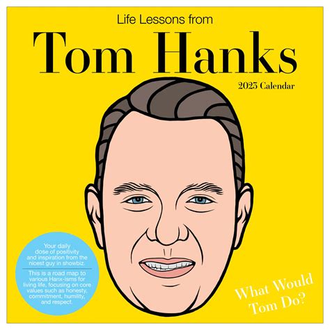 Buy TF PUBLISHING Life Lessons from Tom Hank 2023 Wall 12 Month | 2023 Wall | Large Wall 2023 ...