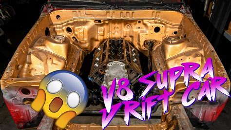 V8 SWAP SUPRA DRIFT CAR ENGINE INSTALL - YouTube