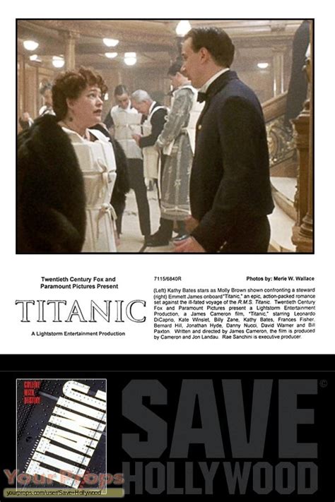 Titanic Cast & Crew Screening Ticket original film-crew item