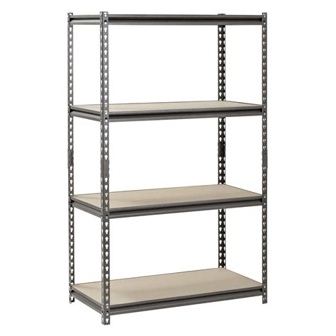 Muscle Rack 36"W x 18"D x 60"H 4-Shelf Steel Freestanding Shelves, Silver-Vein - Walmart.com