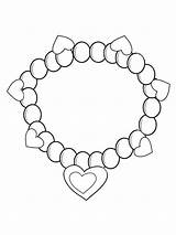 Bracelet coloring Pages sketch template