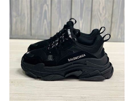 balenciaga triple s all black ⋆ кроссовки садовод