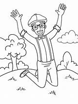 Blippi coloring pages  Free Printable sketch template