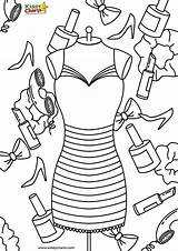 Fashion Coloring Pages To Print sketch template