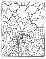 Mountain Scene Drawing At GetDrawings  Free Download sketch template