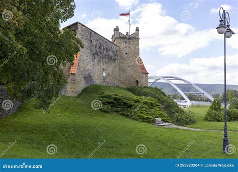 Medieval Nowy Sacz Castle and the Pilsudski Bridge Over the Dunajec ...