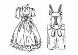 Lederhosen Coloring Pages sketch template