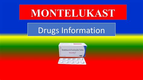 MONTELUKAST - - Generic Name , Brand Names, How to use, Precautions, Side Effects - YouTube