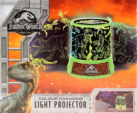 Jurassic World Dinosaur LED Light Projector Night Light Lamp - Kids Bedroom 5015934401439 | eBay