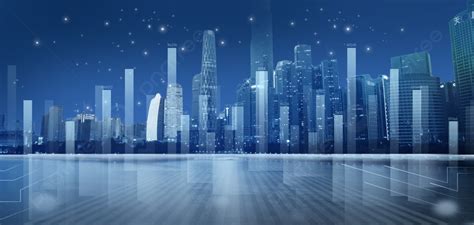 City Building Blue Technology Banner Background, City, Tech City, Blue ...