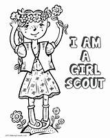 Girl Scout Elf Coloring Page Pages sketch template