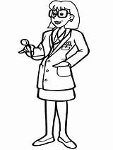 Cute Kid Doctor Coloring Page  Free Printable Pages For Kids sketch template