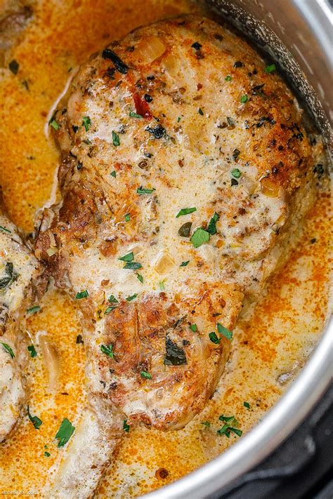 Instant Pot Pork Chops in Creamy Mushroom Sauce – Instant Pot Pork Chops Recipe — Eatwell101