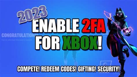 How to Enable 2FA (Two Factor Authentication) on Xbox | Working 2023 | Fortnite - YouTube