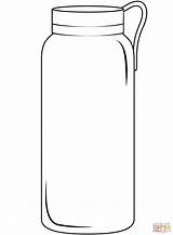 Bottle Jug Coloring Water Clipart Cliparts Gallon Empty Milk Pages  sketch template