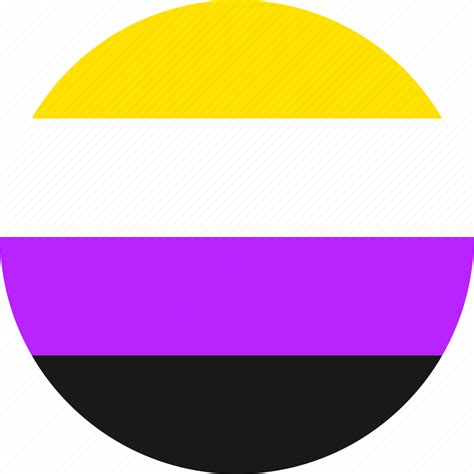 Nonbinary, circle, flag, non binary, non-binary, genderqueer, enby icon - Download on Iconfinder