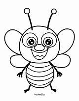 Printable Bee Coloring Pages – 30 Cute Sheets  Easy Peasy And Fun sketch template