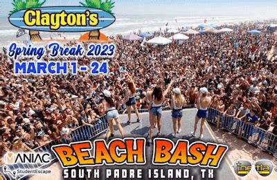 South Padre Island Spring Break 2024 Events - Ertha Jacquie