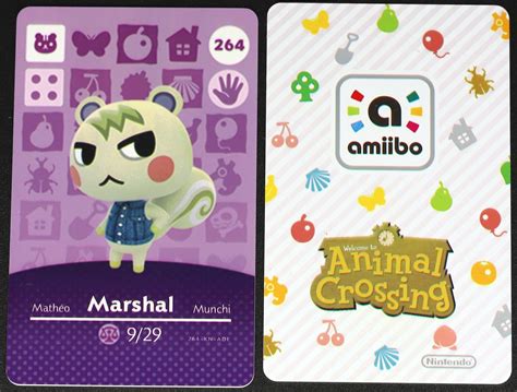 Marshal #264 Animal Crossing Amiibo Card